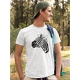 thumbnail image 2 of Zebra Hand-Drawn Portrait Tee Men's -Image by Shutterstock, 2 of 4