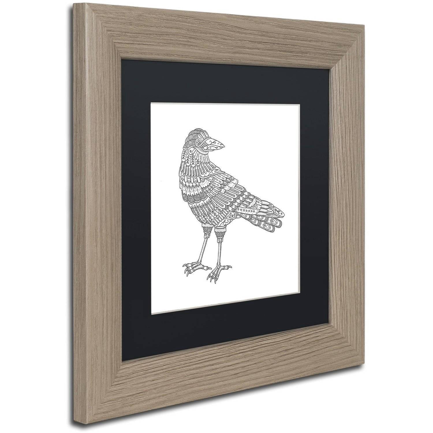 Trademark Fine Art 'Spirit Animals 7' Canvas Art by Filippo Cardu Black Matte, Birch Frame
