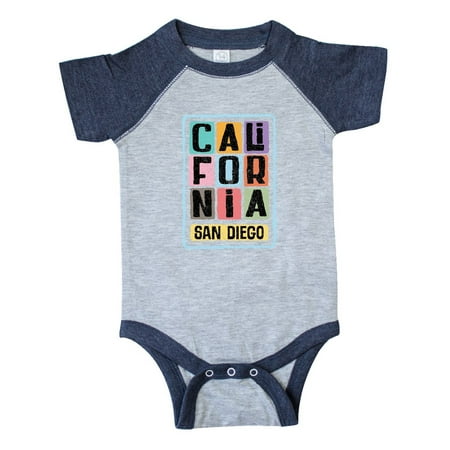 

Inktastic San Diego California Retro Distressed Gift Baby Boy or Baby Girl Bodysuit