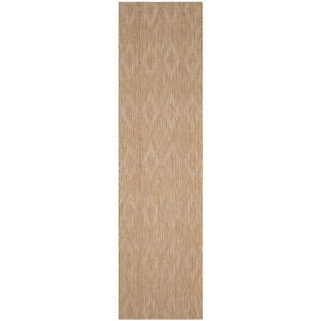 Safavieh Courtyard Teodor Geometric Indoor/Outdoor Runner Rug, Natural, 2'3" x 17'