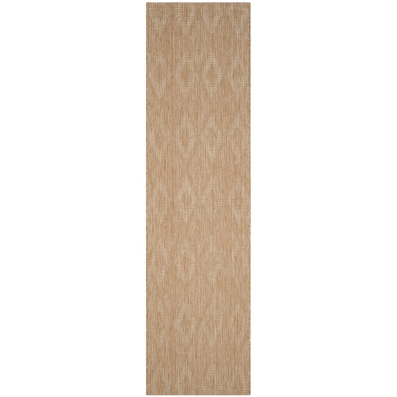 Safavieh Courtyard Teodor Geometric Indoor/Outdoor Runner Rug, Natural, 2'3" x 17'