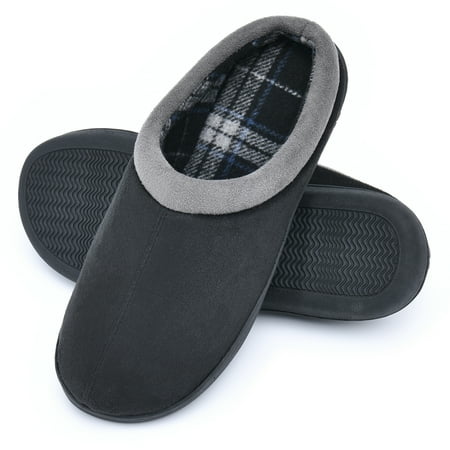 

LORDFON Memory Foam Mens Slippers Slip-On House Slippers