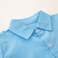 thumbnail image 7 of Styles I Love Toddler Little Boys Blue Short Sleeve Cotton Button Down Shirt for Casual, Formal Event and Special Occasions (90/1-2 Years), 7 of 7