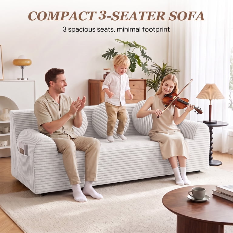 UHOMEPRO 71" Cloud Couch, 3-Seater Low Profile photo 2