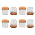thumbnail image 1 of Furniture Leg Protector, Square Shape Chair Legs  Noise Reduction 8Pcs With Woven Felt Pad Bottom For Office For Household Small Size,Medium Size,Large Size, 1 of 8