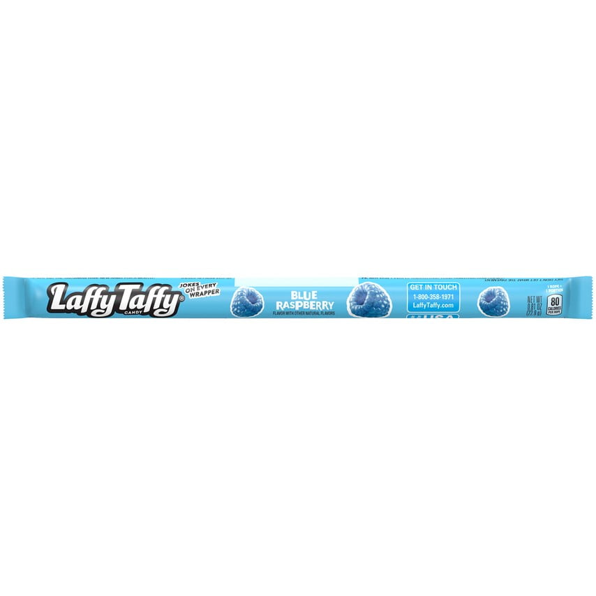 Laffy Taffy Rope Blue Raspberry Candy, 0.81oz (24 Count)