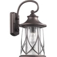 thumbnail image 2 of RADIANCE Goods Transitional 1 Light Rubbed Bronze Outdoor Wall Sconce 15" Height, 2 of 2
