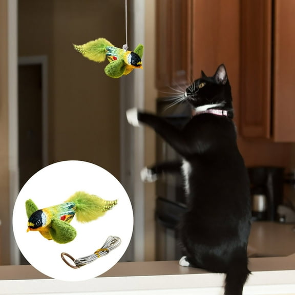 Cat Toys for Indoor Cats Flapping Bird Cat Toy Flaps and Chirps Flying Bird Cat Toy Bird Flapping Interactive Toys for Cats Flappy Bird Cat Toy Potaroma Cat Toys Flapping Bird