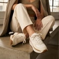 thumbnail image 5 of Cushionaire Score Platform Sneakers for Women, Lightweight Tennis Shoes with Adjustable Laces and Memory Foam, Wide Widths Available, 5 of 16