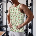 thumbnail image 5 of Pofeuu Flower With Ladybug Print Men's Workout Tank Tops Sleeveless Muscle Gym Shirt Quick Dry-Medium, 5 of 7