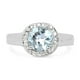 thumbnail image 3 of 2.37 Carat Genuine Blue Topaz and White Topaz .925 Sterling Silver Ring QJ Model, 3 of 3
