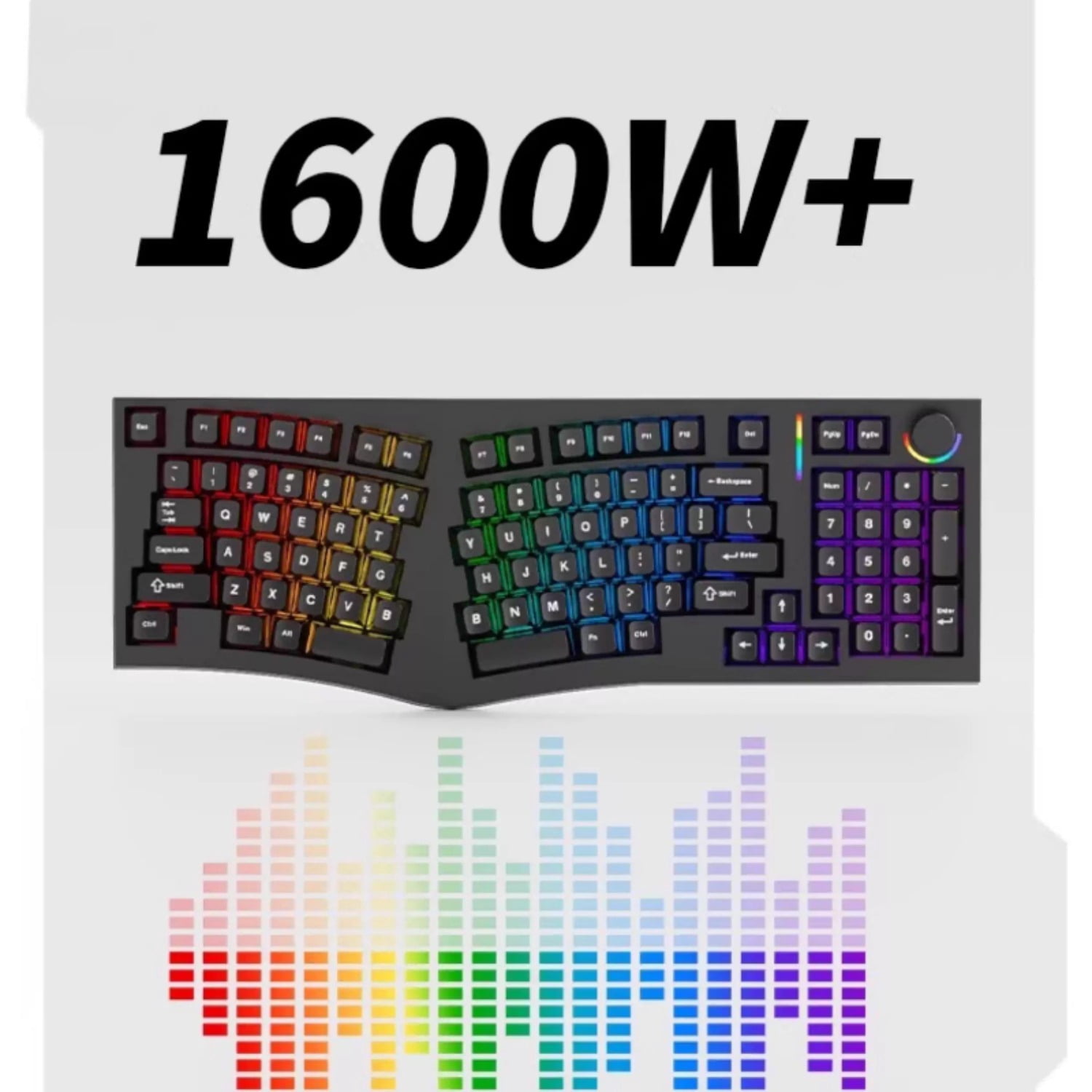 Alice98 Pro Mechanical Keyboard, 3° Typing Angle Ergonomic Design, Wireless Bluetooth/Wired Custom Keyboard with Alice Layout