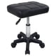 thumbnail image 1 of Taburete con ruedas FURWOO, rectangular, ajustable en altura, giratorio, negro, 1 of 8