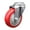 Swivel - No Brake - Red, variant on 3.5 Inch SS Red Polyurethane Wheel Swivel Bolt Hole Caster Service Caster