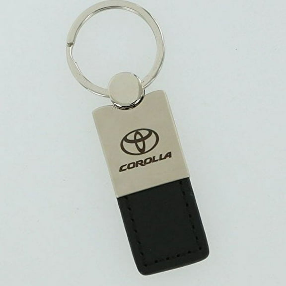 Toyota Corolla Keychain & Keyring - Duo Premium Black Leather