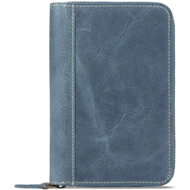Londo Genuine Leather Padfolio with Pencil Holder Notepad and