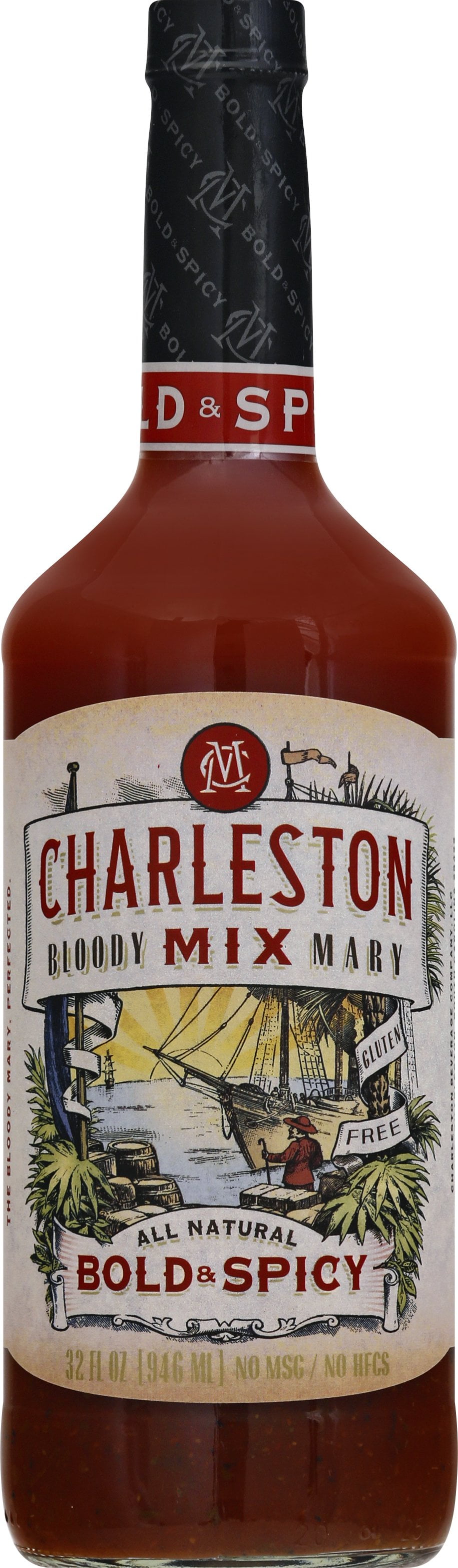 Charleston Mix 'Bold & Spicy' AllNatural Premium Bloody Mary Mix, 1 L