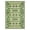 Green, variant on Garvee 9'x12' Geometric Washable Area Rug, Tribal Boho Non-Slip Low Pile Carpet for Living Room Bedroom Dining Room Home Decor, Brown