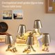 thumbnail image 2 of Golden Man Bordslampa Trådlös Nattlampa Nordisk Skrivbordslampa för Hem Bar Hotell Dekoration Guld gold, 2 of 5