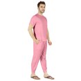 thumbnail image 2 of Inkmeso SolidPajama Set For Mens Short Sleeve Sleepwear Round NeckNightwearPj Set, 2 of 6