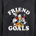 thumbnail image 3 of Mickey & Friends - Friend Goals - Women's Lightweight French Terry Long Sleeve Shirt, 3 of 5