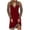 Red, variant on FcBaudy Long Sleeve Round-Neck Dress Women's Leopard Print Contrasting Color Stitching Off-the-shoulder Long Sleeve Straight Midi Dress Women Dress