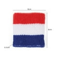 thumbnail image 6 of 2 Pack Striped Wrist Sweatbands - Athletic Cotton Terry Cloth Wristbands for Sports Compression Wrist Sleeve -Rainbow Wrist Guard Outdoor, 6 of 6