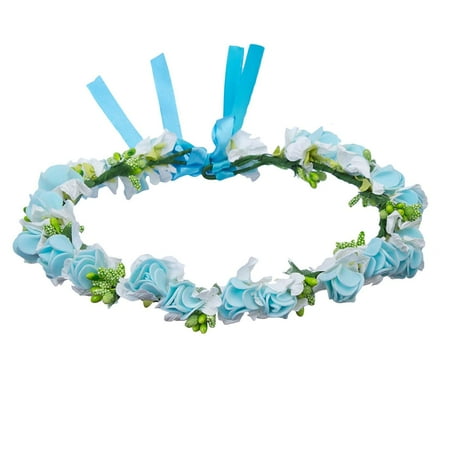 Multicolor Rose Flower Wreath Headband Floral Crown Garland Halo Hair Band for Wedding Festivals Photography Travel Performance Hair Accessories (Light blue) | Walmart Canada Multicolor Rose Flower Wreath Headband Floral Crown Garland Halo Hair Band for Wedding Festivals Photography Travel Performance Hair Accessories (Light blue) | Walmart Canada