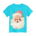 thumbnail image 4 of Ulanda Merry Christmas Shirt for Kids Toddler Boys Girls T-Shirts Short Sleeve Holiday Tee Xmas Gift Tops (Light Blue, 3-4 Years), 4 of 6