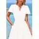 thumbnail image 4 of Vestido PRETTYGARDEN para mujer, midi, manga corta, cuello en V, 4 of 9