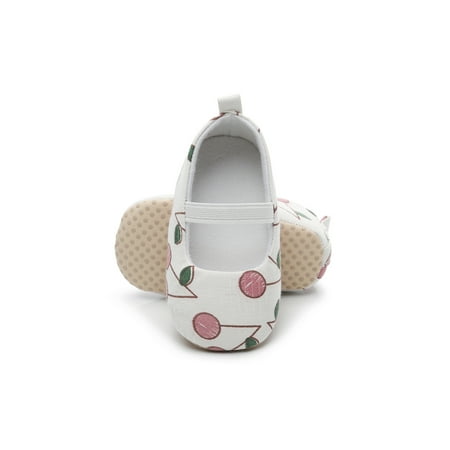 

Lacyhop Unisex Baby Shoes Prewalker Crib Shoe Soft Sole Casual Sneaker Indoor Comfort Flats Non-slip First Walkers Cherry Pink 4C