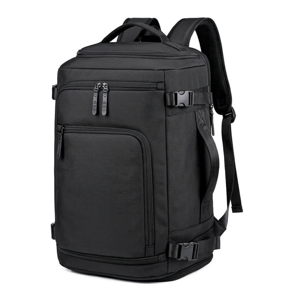 Travel Backpack for Adults with 17-Inch Laptop Storage, Shoe and Wet Pockets, Black
