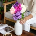 thumbnail image 3 of 1 Bundle Artificial Flowers, Fake Silk Hyacinth Flowers, UV Resistant Bulk for Wedding, Plastic Memorial Bouquet for Home Decoration, No Fade Florals, Blooms Table Centerpieces Decor, 12.99 in,Pink, 3 of 6