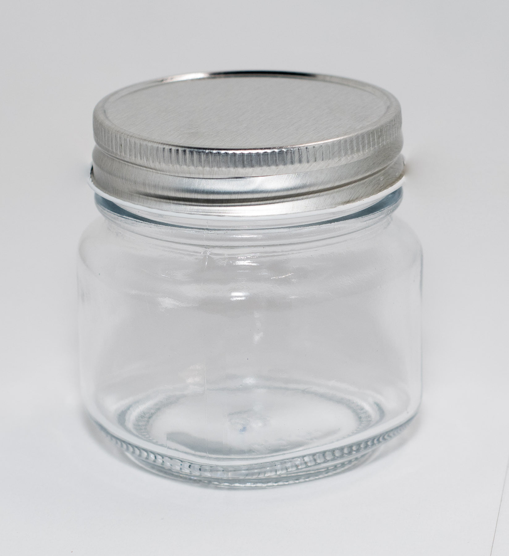 8 oz Mason Jar with Silver Lids, Case of 12 - Walmart.com - Walmart.com