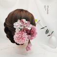 thumbnail image 1 of Accesorios para el cabello Hanfu, estilo Tang, princesa, hermosa, exquisita, elegante, horquilla con flores artificiales, hortensias, perlas, horquilla antigua caída, 1 of 5