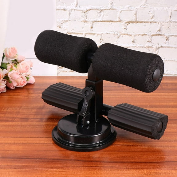 ELAYARD Black Sit-Up Bar Foot Holder for Abdominal Curl Support, Ergonomic Fitness Equipment, 70cm Length