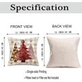 thumbnail image 6 of Merry Christmas Decorations Pillow Covers 16x16 Inch Set of 4 Red and Golden Christmas Tree Let it Snow Jingle Bells Joy Snowflake Throw Pillow Cases Farmhouse Winter Decor, 6 of 6