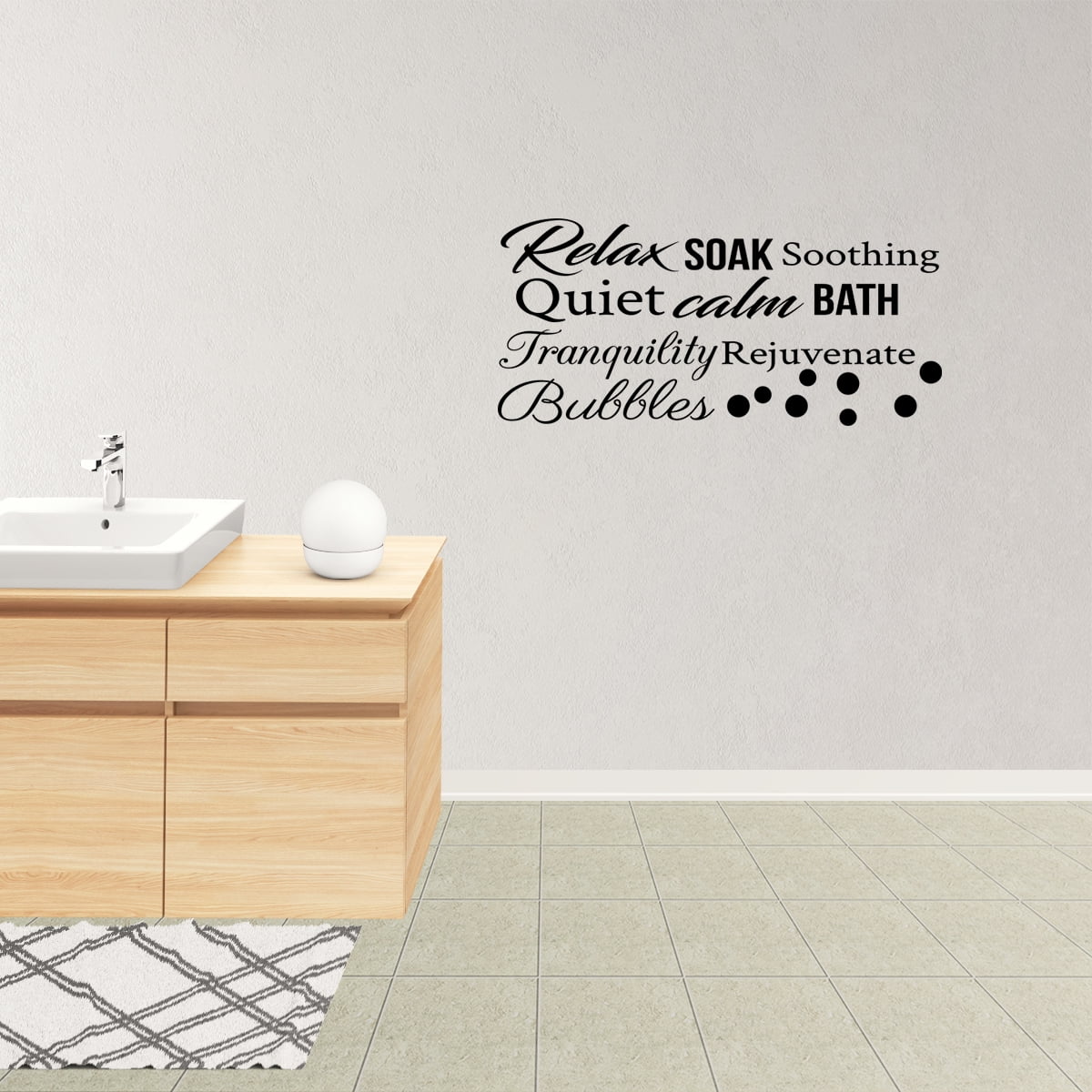 Wall Decal Quote Relax Soal Soothing Calm Tranquility ...