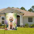 thumbnail image 2 of Amhnf Garden Flag With Adorable Poodle In Flower Garden Scene For Home Outdoor Garden Yard Decor 12x18 inch, 2 of 5