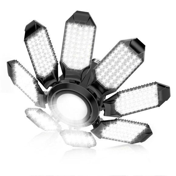 Luces de garaje POLARPRA superbrillantes LED de techo de 25000 lúmenes