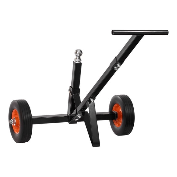 Trailer Dolly 600lbs Capacity - Adjustable Height 16.5-22in, 1-7/8in Ball, Solid Tires - Heavy Duty Trailer Mover for Boat, Utility & Cargo Trailers