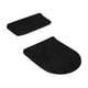 thumbnail image 3 of Juego de fundas para tapa de inodoro, accesorios universales, funda protectora decorativa antideslizante Negro, 3 of 9