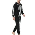 thumbnail image 5 of Qiylii Family Halloween Romper, Luminous Keleton Printing Long Sleeve Jumpsuit, 5 of 9
