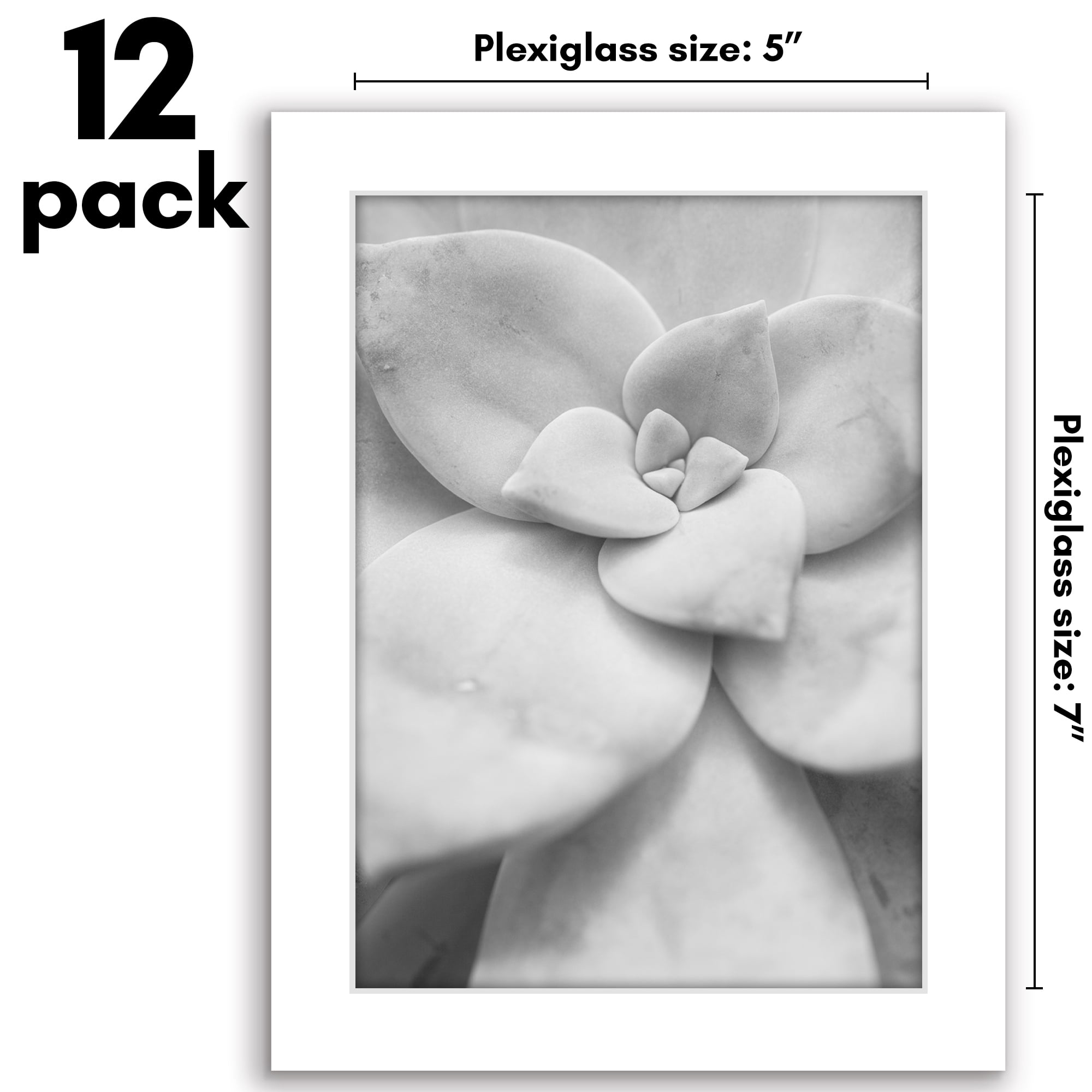 Americanflat 5" x 7" Picture Frame Set to Enhance Wall Decor - White - 12 Pack