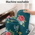 thumbnail image 5 of Pioneer Flower Floral Print Pattern Bathroom Rugs Mat, Non Slip Microfiber Bathroom Rug with Rubber Backing, Soft Mats for Bathroom Floor Tub Shower, 24"x60", 5 of 5