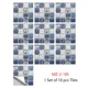 thumbnail image 3 of 10 piezas de pegatinas de mosaico duro morado planas impresas en 2D para papel tapiz de cocina y baño, calcomanías de pared despegables y adhesivas, 3 of 5