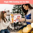 thumbnail image 6 of PayUSD Kids BBQ Grill Toy, Barbecue Kitchen Cooking Playset with Realistic Spray, Light & Sound, Color Changing Play Food & Dishes Toy, Pretend BBQ Accessories Set for Girls Boys Toddler, 6 of 7