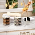 thumbnail image 7 of 4 Pack Moose Tree Silhouette Qtip Holder Dispenser Clear Plastic Storage Apothecary Jars for Cotton Swabs Balls Pads Floss, 7 of 7