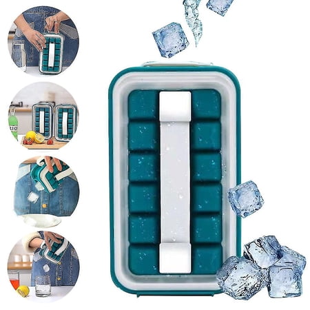 Surrme Silicone Ice Cube Mold Ice Cube Trays Portable Ice Bucket ...