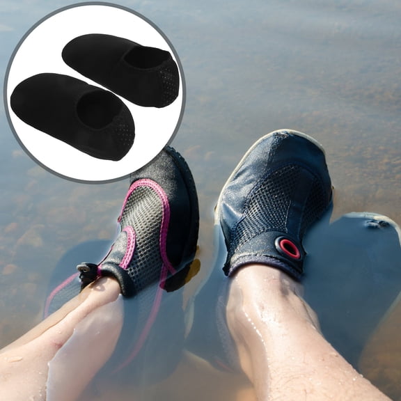 Worgeous  Swim Barefoot Shoes Beach Water Men and Women Women's Black